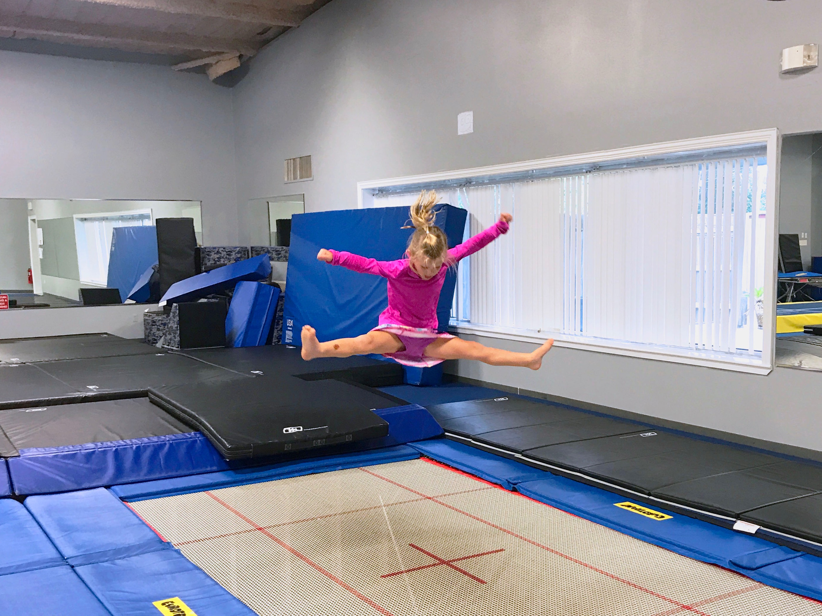 Gymnastics Facility, Private Trampoline Classes Scott, LA Hangtime TNT Gymnastics
